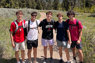 Five students standing on a trail together. Links to Beneficiary Designations Five students standing on a trail together. Links to Beneficiary Designations
